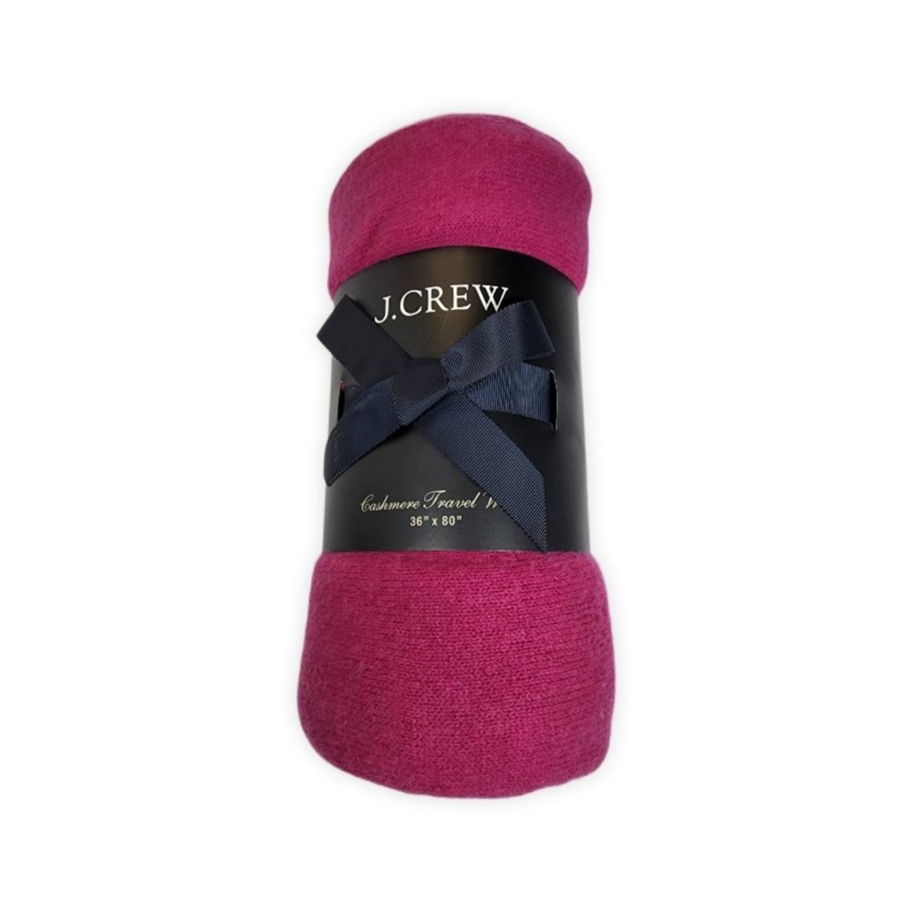 J. CREW Oversized Cashmere Wrap Dark Berry